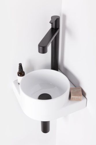 Ravak Puri álló mosdócsaptelep leeresztő nélkül PU 015.20BLM, matt fekete