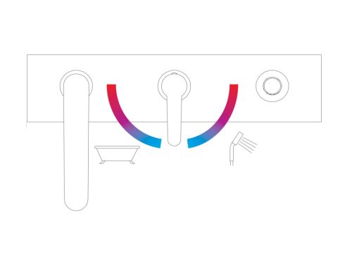 Ravak Puri kádperem csaptelep szett PU 026.20BLM, matt fekete