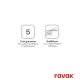 Ravak Puri zuhanycsaptelep 150 mm PU 032.20BLM, matt fekete