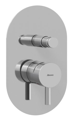 Ravak Espirit falba süllyesztet csaptelep, automatikus kétutas, belső egységgel ES 061.00CR.O2, króm