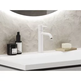   Ravak Espirit álló mosdócsaptelep 190 mm leeresztő nélkül ES 012.10WV, White Velvet