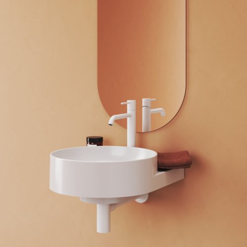 Ravak Espirit álló mosdócsaptelep 340 mm leeresztő nélkül ES 015.10WV, White Velvet