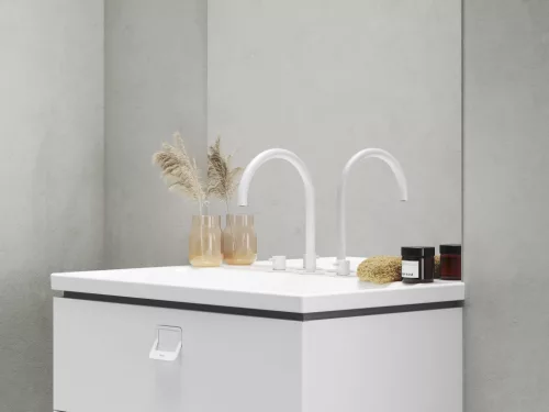 Ravak Espirit álló mosdócsaptelep, 3 furatos 270 mm leeresztő nélkül ES 018.10WV, White Velvet