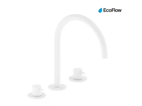 Ravak Espirit álló mosdócsaptelep, 3 furatos 270 mm leeresztő nélkül ES 018.10WV, White Velvet