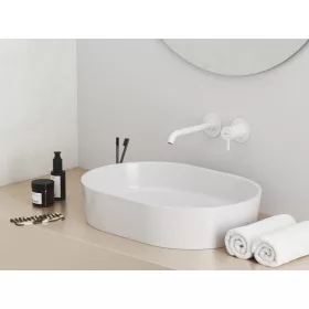   Ravak Espirit falba süllyesztett mosdócsaptelep belső egység nélkül ES 019.10WV.O1.RB07B, White Velvet