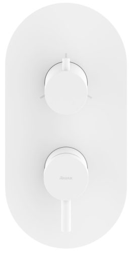 Ravak Espirit falba süllyesztett csaptelep, háromutas, belső egység nélkül ES 068.10WV.O3.RB07F, White Velvet