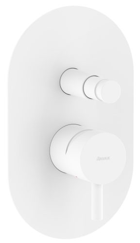 Ravak Espirit falba süllyesztet csaptelep, automatikus kétutas, belső egységgel ES 061.10WV.O2, White Velvet