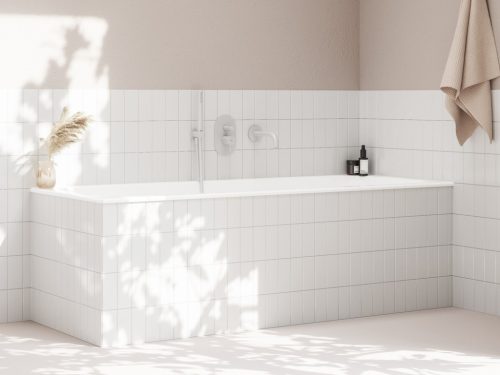 Ravak Espirit falba süllyesztet csaptelep, automatikus kétutas, belső egységgel ES 061.10WV.O2, White Velvet