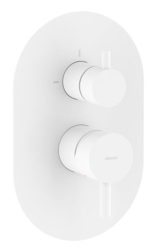 Ravak Espirit falba süllyesztett csaptelep, kétutas, belső egység nélkül ES 065.10WV.O2.RB07E, White Velvet