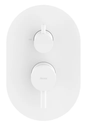 Ravak Espirit falba süllyesztett csaptelep, kétutas, belső egység nélkül ES 065.10WV.O2.RB07E, White Velvet