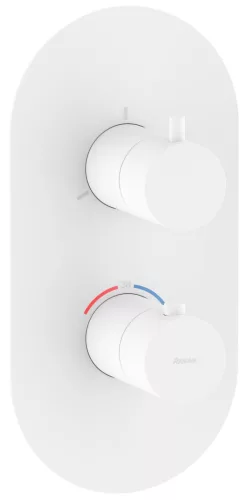 Ravak Espirit termosztátos falba süllyesztett csaptelep, háromutas, belső egység nélkül ES 067.10WV.O3.RB07C, White Velvet