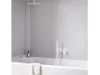 Ravak Eleganta falba süllyesztett csaptelep szettel, háromutas, belső egység nélkül EL 068.10WV.O3.RB07D.+S, White Velvet