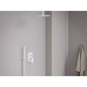   Ravak Eleganta falba süllyesztet csaptelep, automatikus, kétutas, belső egységgel EL 061.10WV.O2, White Velvet