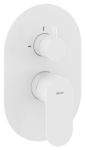 Ravak Eleganta falba süllyesztett csaptelep, kétutas, belső egység nélkül EL 065.10WV.O2. RB07E, White Velvet