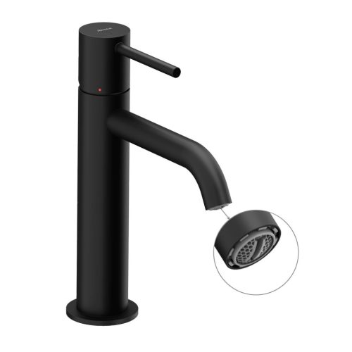 Ravak Espirit álló mosdócsaptelep 190 mm leeresztő nélkül ES 012.20BLM, matt fekete