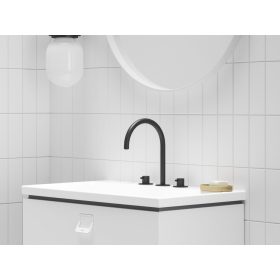   Ravak Espirit álló mosdócsaptelep, 3 furatos 270 mm leeresztő nélkül ES 018.20BLM, matt fekete