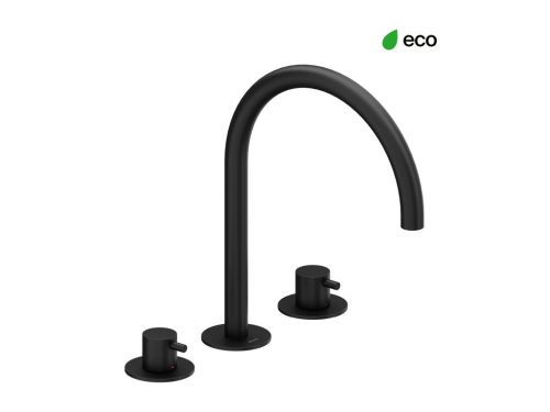 Ravak Espirit álló mosdócsaptelep, 3 furatos 270 mm leeresztő nélkül ES 018.20BLM, matt fekete