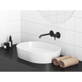   Ravak Espirit falba süllyesztett mosdócsaptelep belső egység nélkül ES 019.20BLM.O1.RB07B, matt fekete