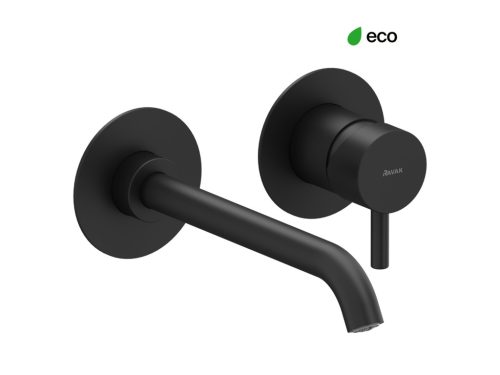 Ravak Espirit falba süllyesztett mosdócsaptelep belső egység nélkül ES 019.20BLM.O1.RB07B, matt fekete