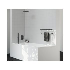   Ravak Espirit falba süllyesztett csaptelep, háromutas, belső egység nélkül ES 068.20BLM.O3.RB07F, matt fekete