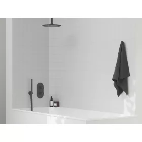   Ravak Espirit termosztátos falba süllyesztett csaptelep, háromutas, belső egység nélkül ES 067.20BLM.O3.RB07C, matt fekete