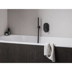   Ravak Eleganta falba süllyesztett csaptelep, kétutas, belső egység nélkül EL 065.20BLM.O2.RB07E, matt fekete