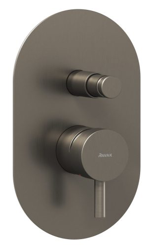 Ravak Espirit falba süllyesztet csaptelep, automatikus kétutas, belső egységgel ES 061.20GB.O2, grafit