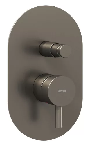 Ravak Espirit falba süllyesztet csaptelep, automatikus kétutas, belső egységgel ES 061.20GB.O2, grafit
