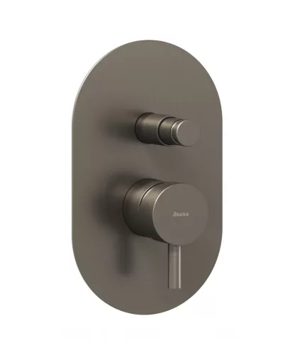 Ravak Espirit falba süllyesztet csaptelep, automatikus kétutas, belső egységgel ES 061.20GB.O2, grafit