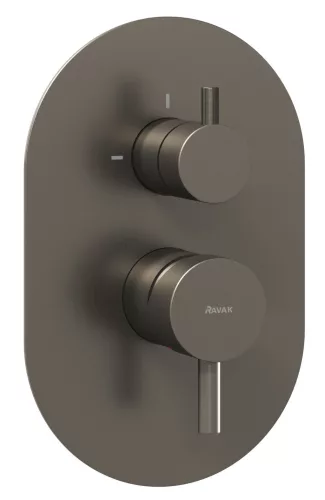 Ravak Espirit falba süllyesztett csaptelep, kétutas, belső egység nélkül ES 065.20GB.O2.RB07E, grafit