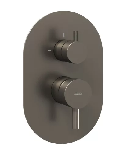 Ravak Espirit falba süllyesztett csaptelep, kétutas, belső egység nélkül ES 065.20GB.O2.RB07E, grafit