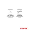 Ravak Eleganta fali zuhanycsaptelep szett nélkül EL 032.20GB, grafit