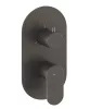 Ravak Eleganta falba süllyesztett csaptelep, háromutas, belső egység nélkül EL 068.20GB.O3.RB07F, grafit