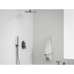   Ravak Eleganta falba süllyesztet csaptelep, automatikus, kétutas, belső egységgel EL 061.20GB.O2, grafit