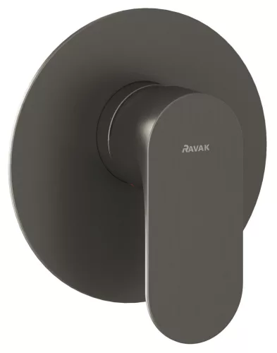 Ravak Eleganta falba szüllyesztett csaptelep, egyutas, belső egységgel EL 062.20GB.O1, grafit