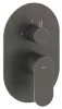 Ravak Eleganta falba süllyesztett csaptelep, kétutas, belső egység nélkül EL 065.20GB.O2.RB07E, grafit