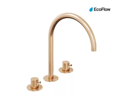 Ravak Espirit álló mosdócsaptelep, 3 furatos 270 mm leeresztő nélkül ES 018.60RGB, rose gold