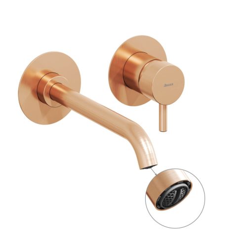 Ravak Espirit falba süllyesztett mosdócsaptelep belső egység nélkül ES 019.60RGB.O1.RB07B, rose gold