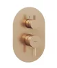 Ravak Espirit falba süllyesztett csaptelep, kétutas, belső egység nélkül ES 065.60RGB.O2.RB07E, rose gold