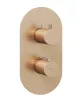 Ravak Espirit termosztátos falba süllyesztett csaptelep, háromutas, belső egység nélkül ES 067.60RGB.O3.RB07C, rose gold