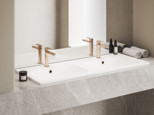 Ravak Eleganta álló mosdócsaptelep 170 mm leeresztő nélkül EL 012.60RGB, rose gold