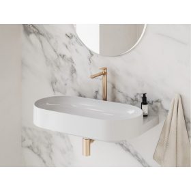   Ravak Eleganta álló mosdócsaptelep 335 mm leeresztő nélkül EL 015.60RGB, rose gold