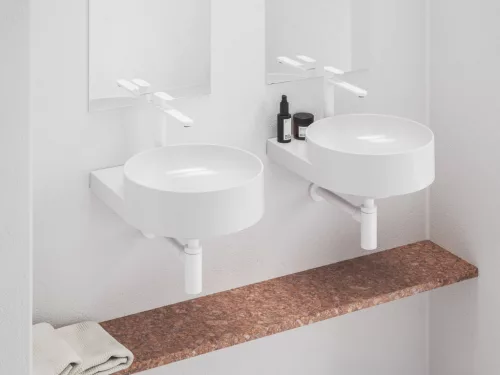 Ravak Eleganta álló mosdócsaptelep 220 mm leeresztő nélkül EL 014.10WV, White Velvet