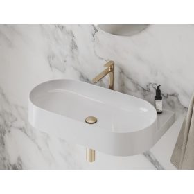   Ravak Eleganta álló mosdócsaptelep 220 mm leeresztő nélkül EL 014.60RGB, rose gold