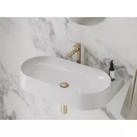   Ravak Eleganta álló mosdócsaptelep 220 mm leeresztő nélkül EL 014.60RGB, rose gold
