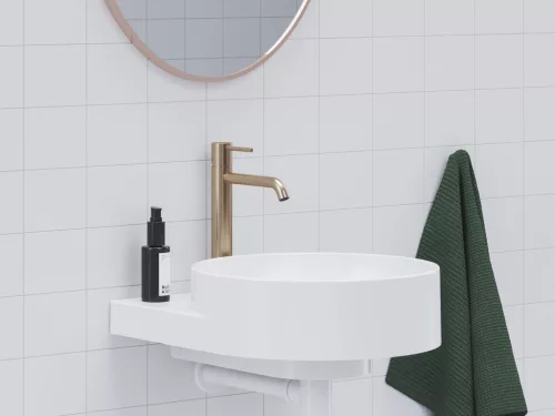 Ravak Espirit álló mosdócsaptelep 250 mm leeresztő nélkül ES 014.60RGB, rose gold