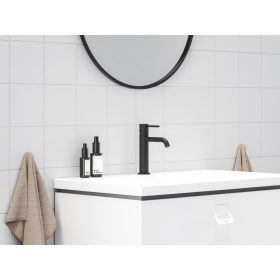   Ravak Espirit álló mosdócsaptelep BeCool 190 mm leeresztő nélkül ES 012.21BLM, matt fekete