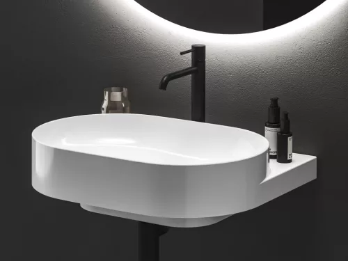 Ravak Espirit álló mosdócsaptelep BeCool 250 mm leeresztő nélkül ES 014.21BM, matt fekete