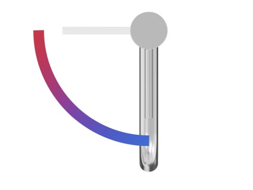 Ravak Espirit álló mosdócsaptelep BeCool 340 mm leeresztő nélkül ES 015.01CR, króm