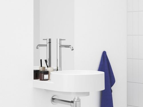 Ravak Espirit álló mosdócsaptelep BeCool 340 mm leeresztő nélkül ES 015.01CR, króm